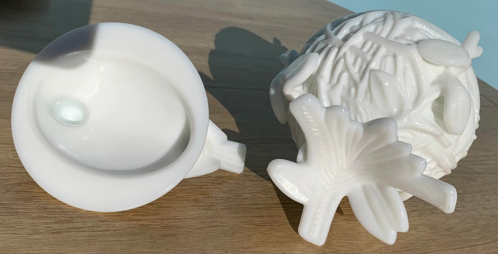 1970s Ceramic Bird on Nest Vessel - 6
