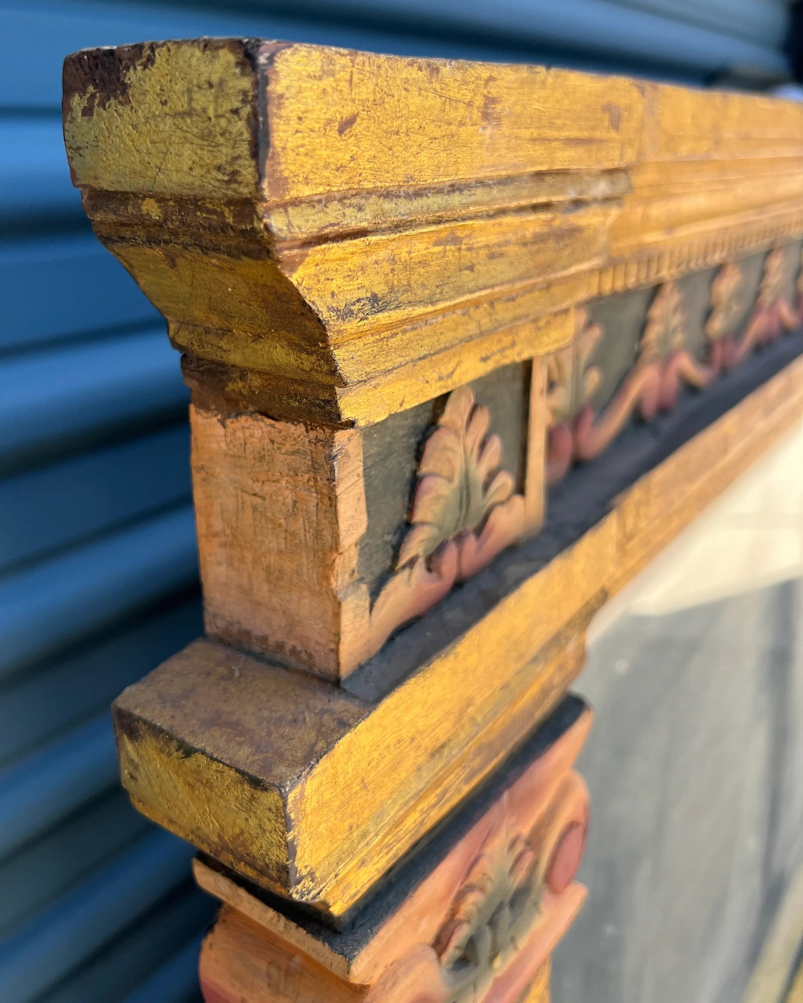 Vintage English Regency Egyptian Giltwood Revival Mirrors- Set of 2 - 4