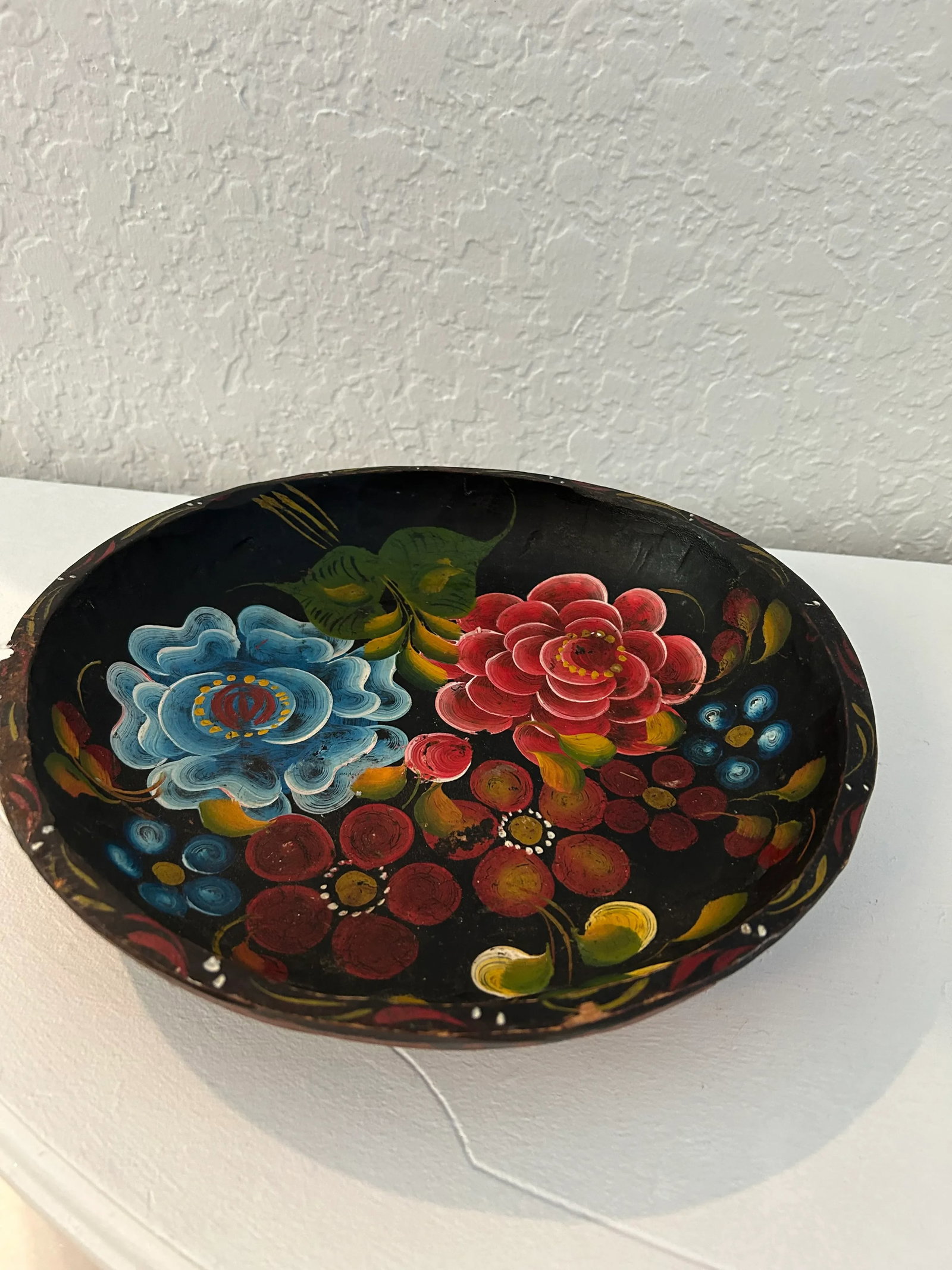 Mid-Century Mexican Carved Wood Batea Bowl - 3