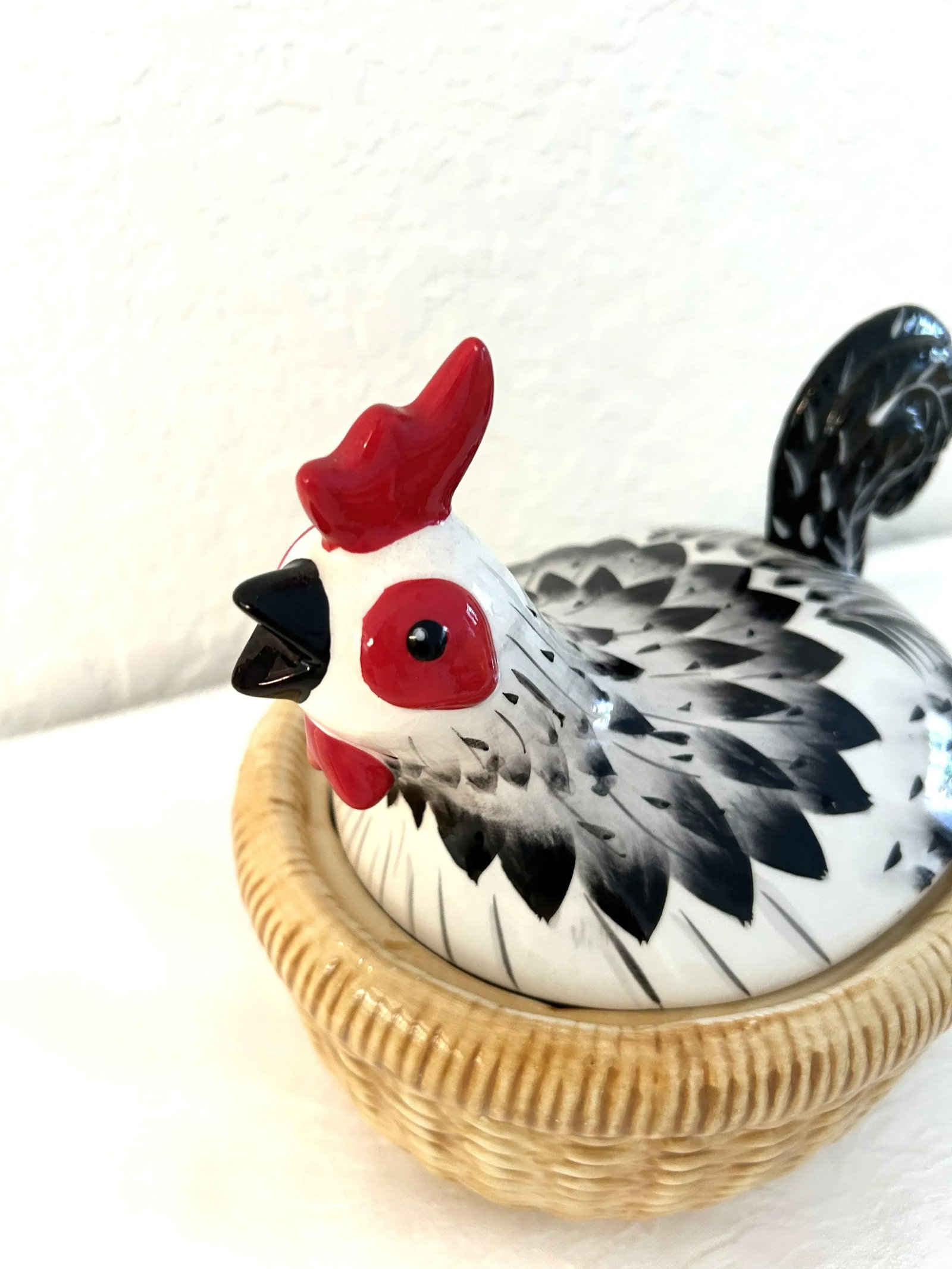 Vintage French Country Nesting Chicken Bowl - 2