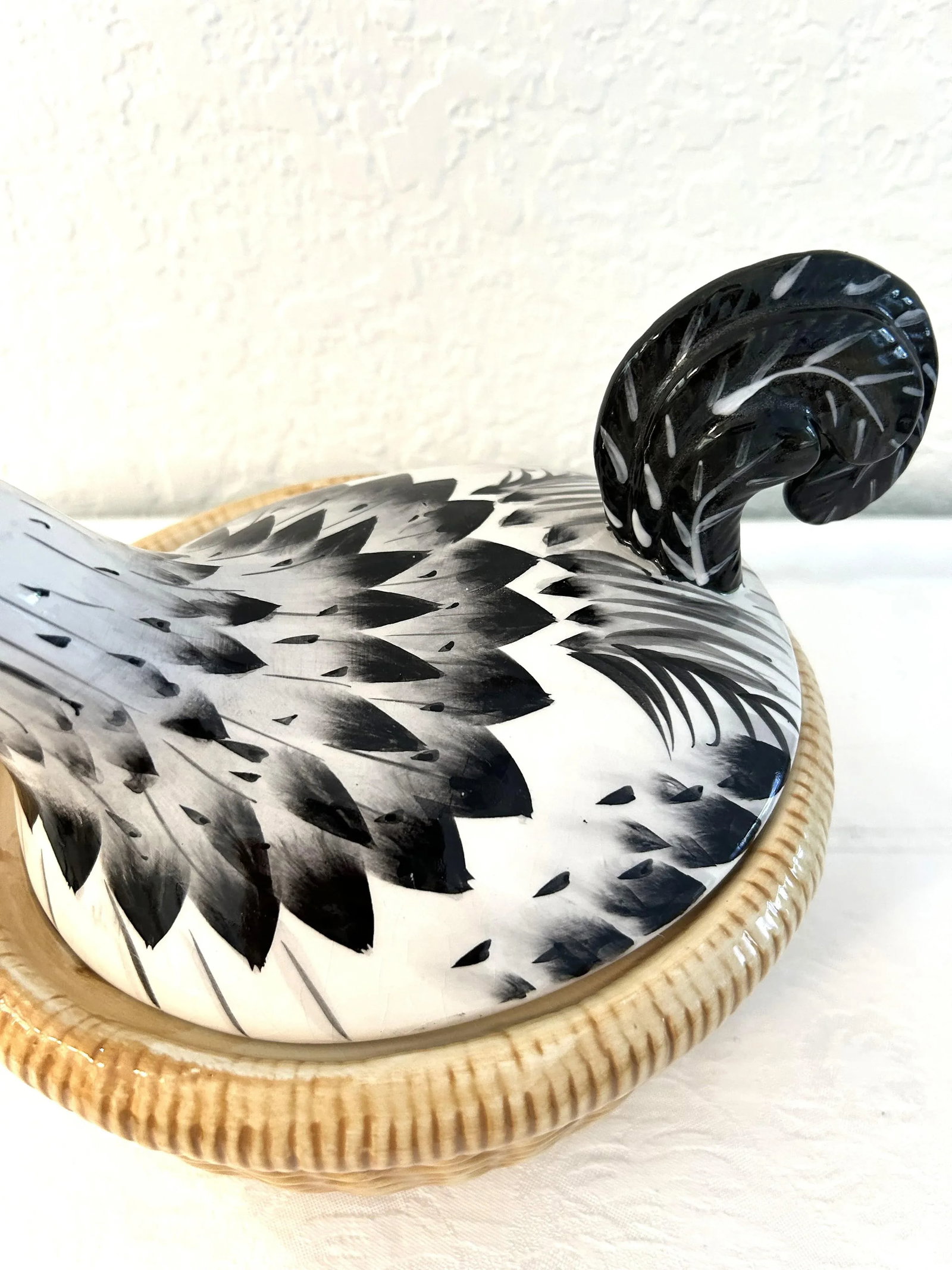 Vintage French Country Nesting Chicken Bowl - 4