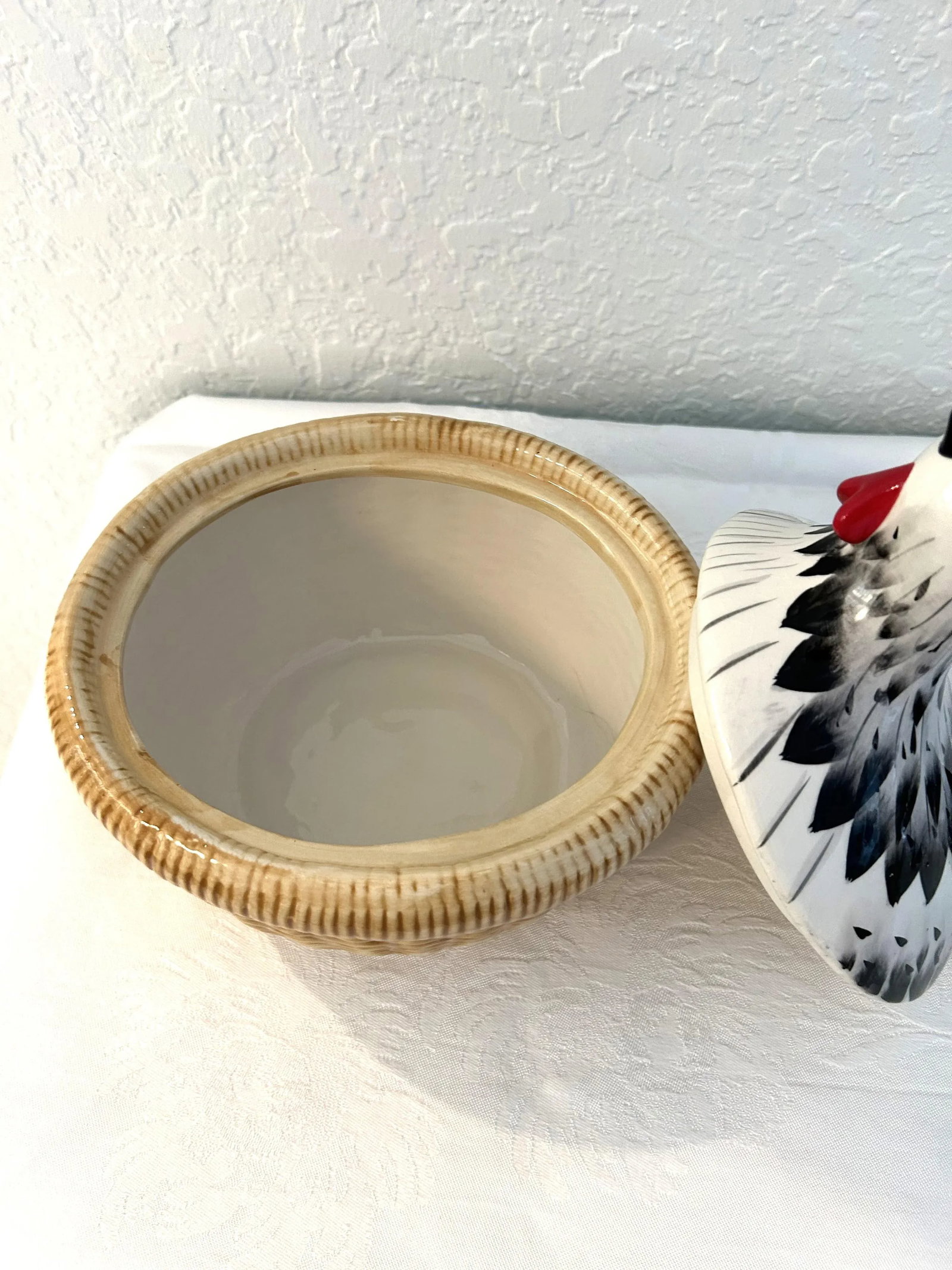 Vintage French Country Nesting Chicken Bowl - 6