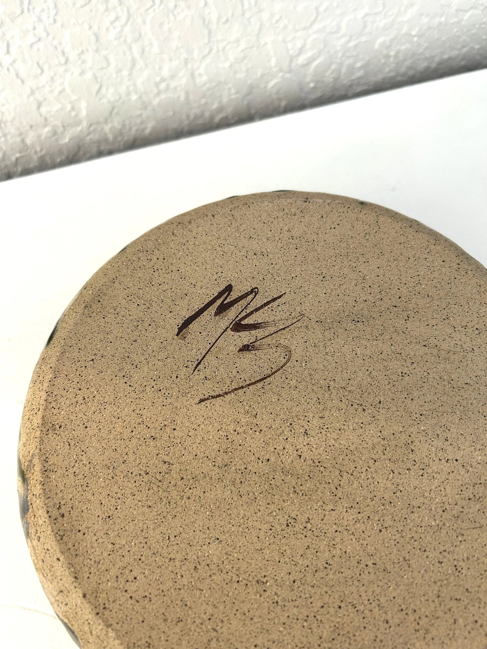 Vintage Artisanal Stoneware Pottery Iris Bowl - 4