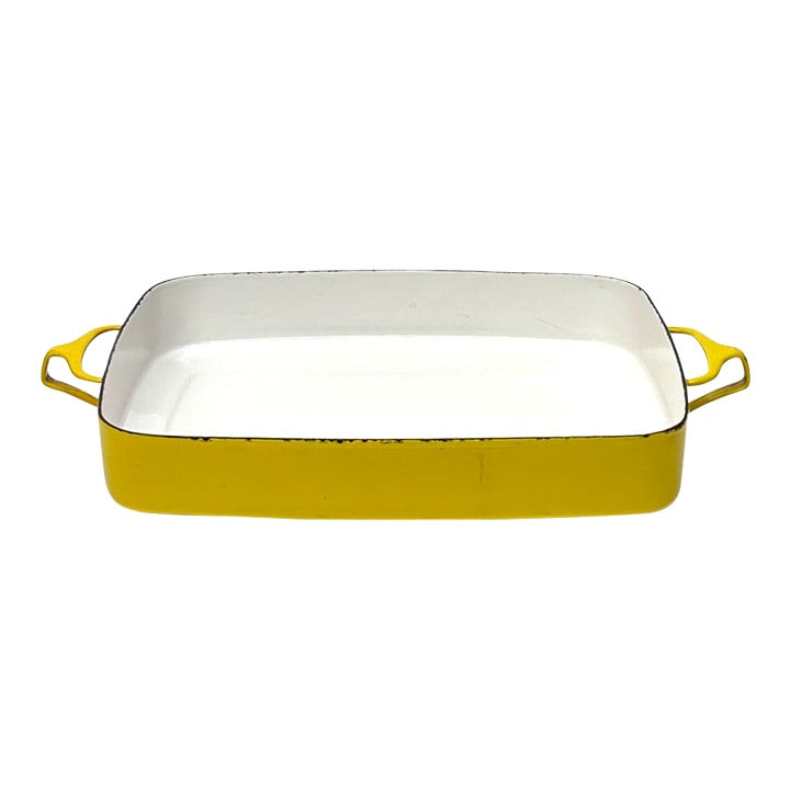Large Yellow Enamel "Kobenstyle" Baking Dish by Dansk (1 of 12)