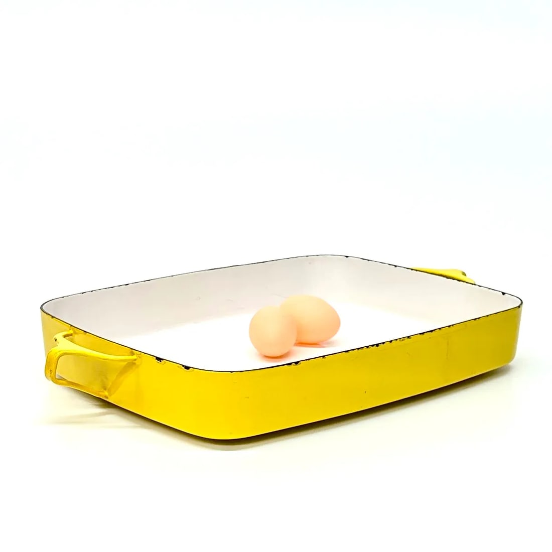Large Yellow Enamel "Kobenstyle" Baking Dish by Dansk - 2