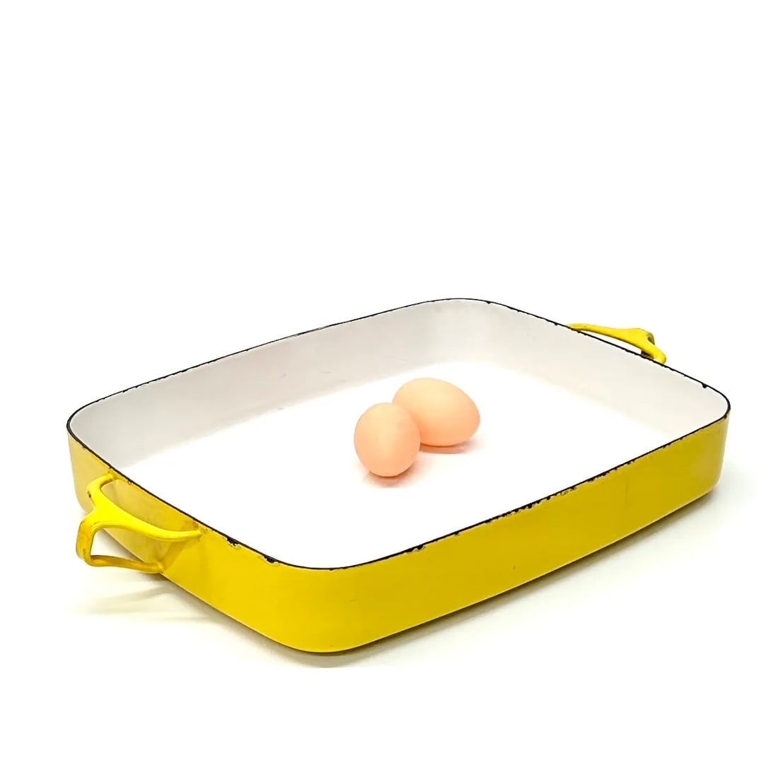 Large Yellow Enamel "Kobenstyle" Baking Dish by Dansk - 3