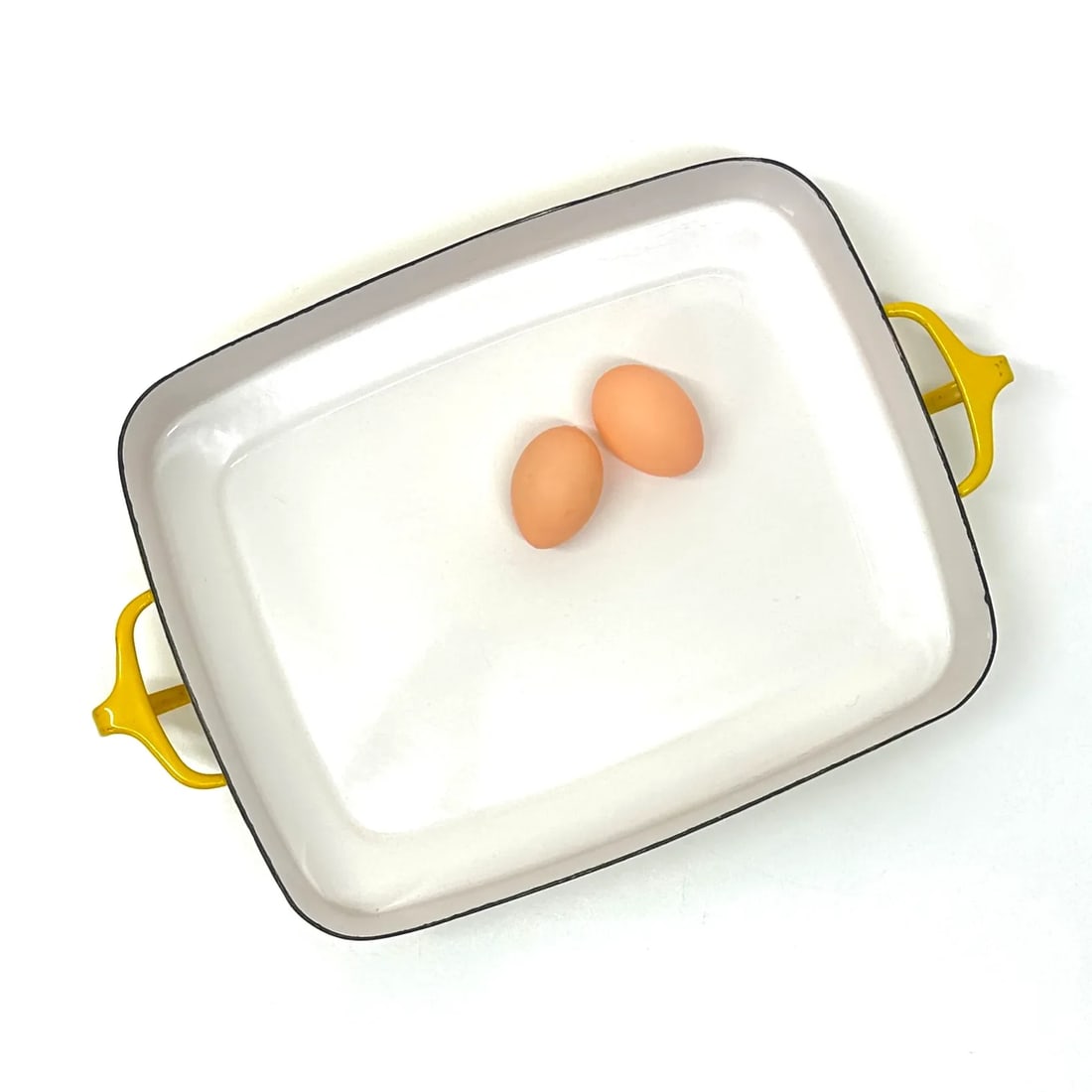 Large Yellow Enamel "Kobenstyle" Baking Dish by Dansk - 8