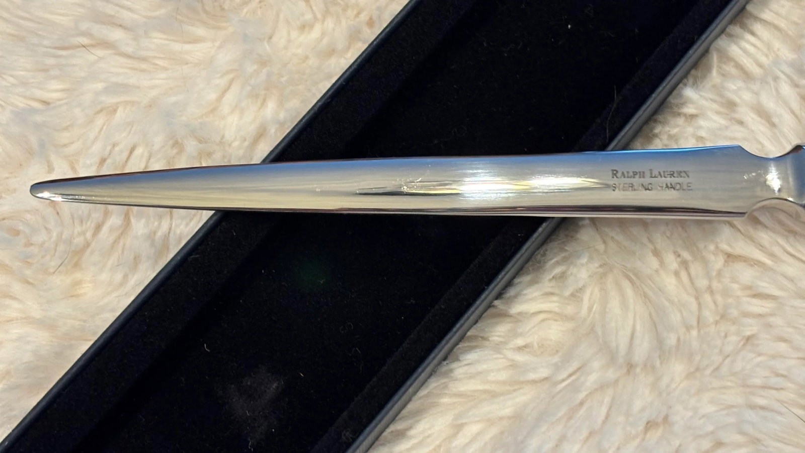 Rare Vintage Ralph Lauren Sterling Silver Ornamental Letter Opener - 10