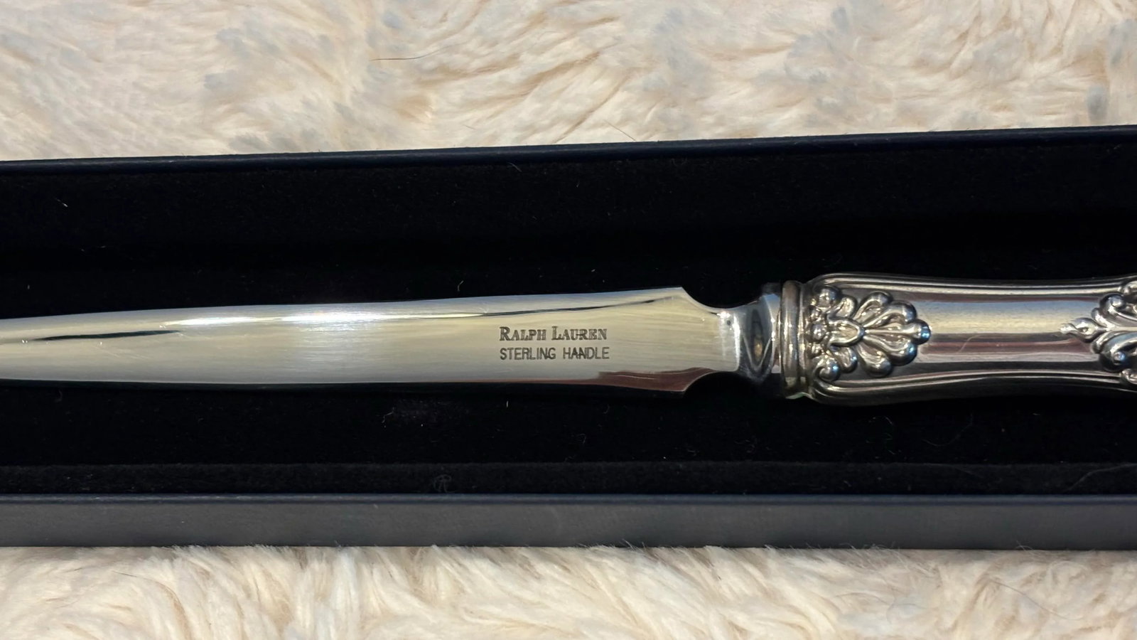 Rare Vintage Ralph Lauren Sterling Silver Ornamental Letter Opener - 6