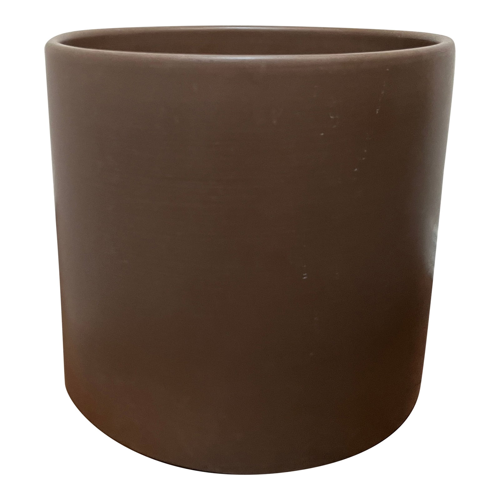 1960s Architectural Gainey Planter Ac-12 Taupe/Brown: This is an amazing 12" Gainey planter offered in brown/taupe color. Its soothing and relaxing aesthetic makes you wish for more plants. Condition: Alterations: Original Condition Unaltered Imperfectio