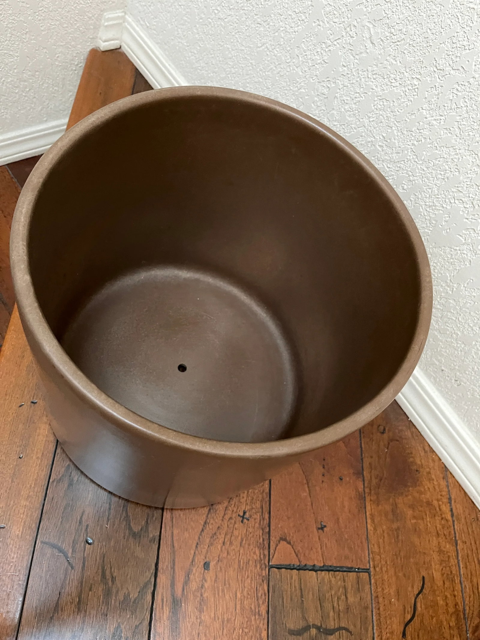 1960s Architectural Gainey Planter Ac-12 Taupe/Brown - 2