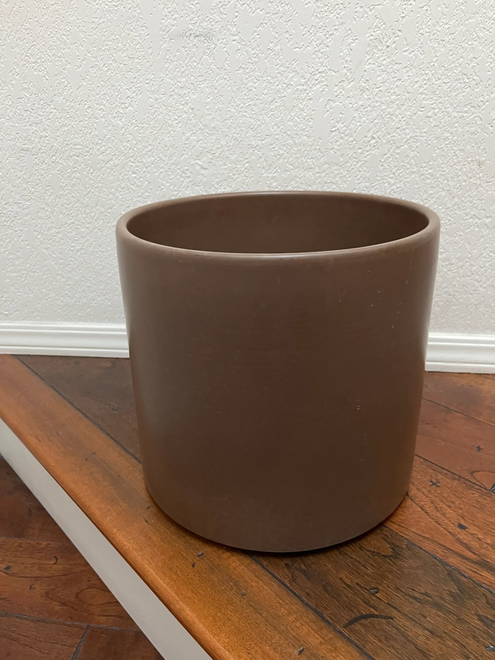 1960s Architectural Gainey Planter Ac-12 Taupe/Brown - 3