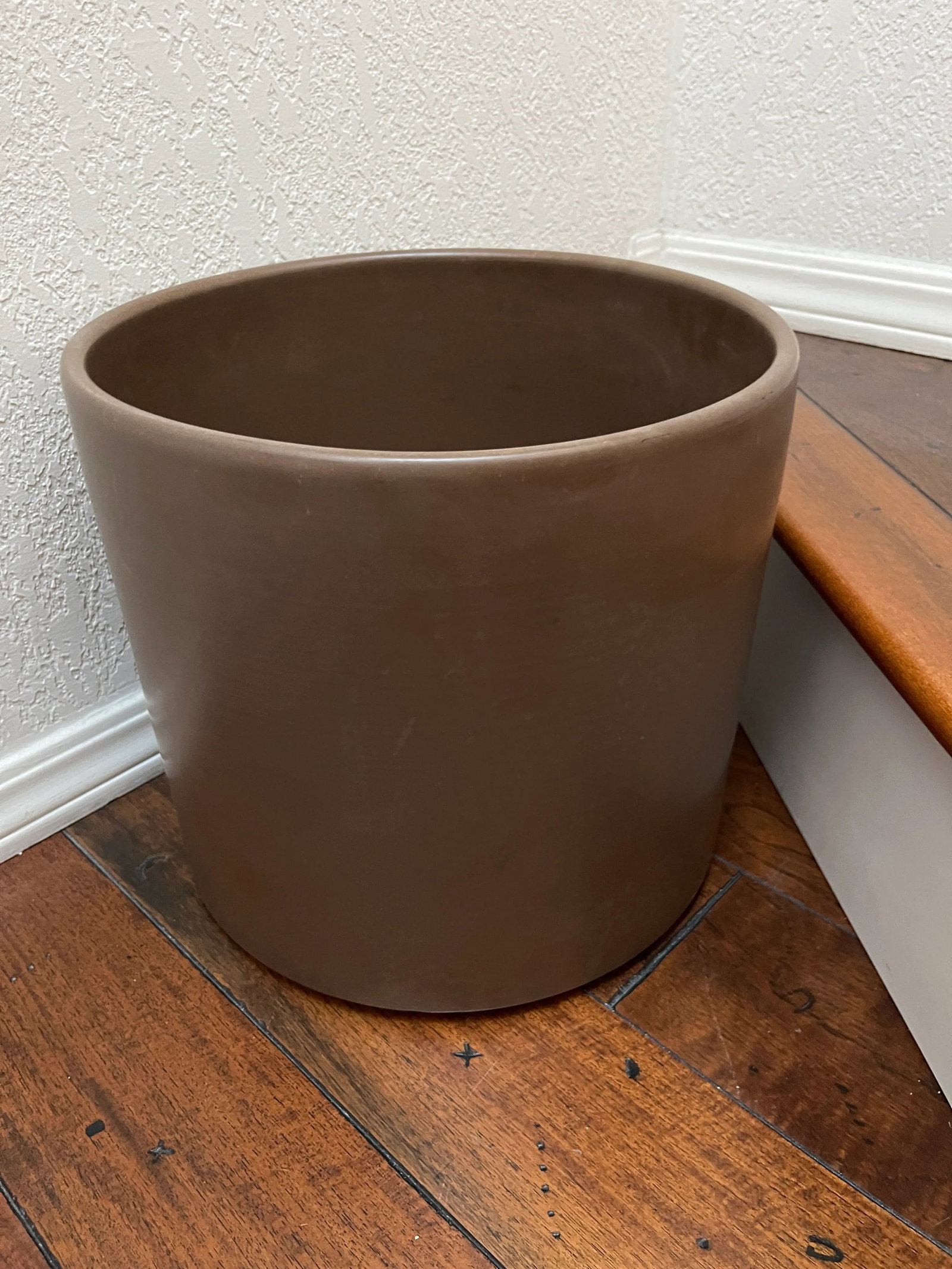 1960s Architectural Gainey Planter Ac-12 Taupe/Brown - 4