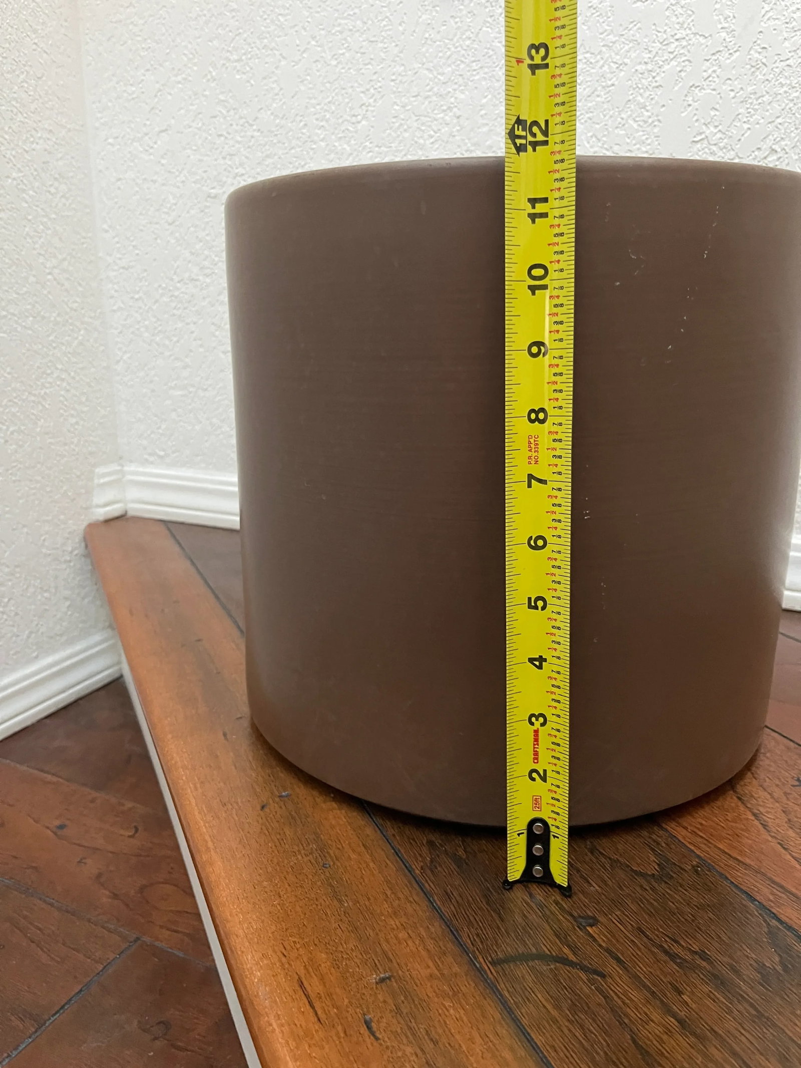 1960s Architectural Gainey Planter Ac-12 Taupe/Brown - 6