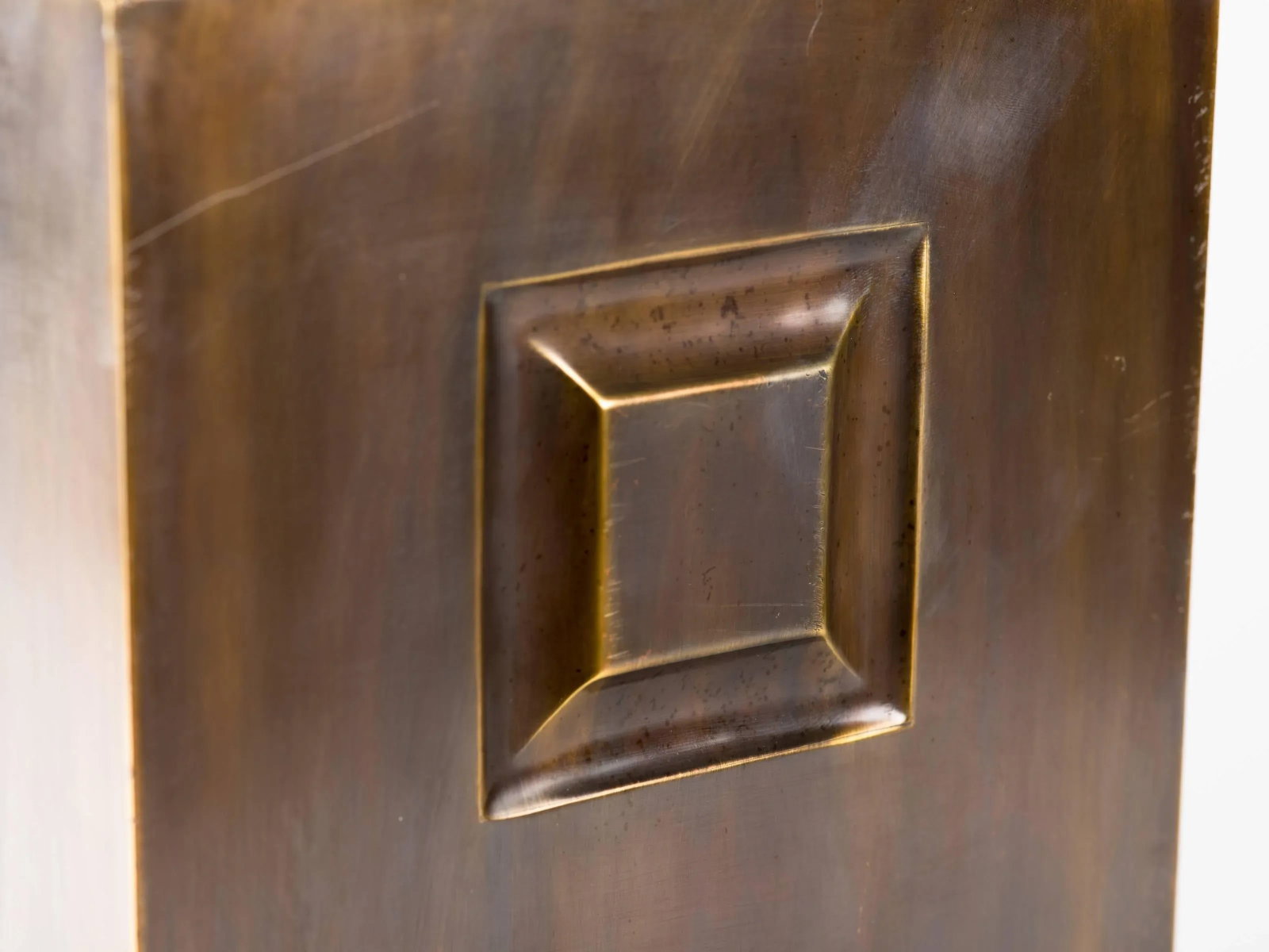 Monumental Patinated Brass Hollywood Regency Lamp - 5