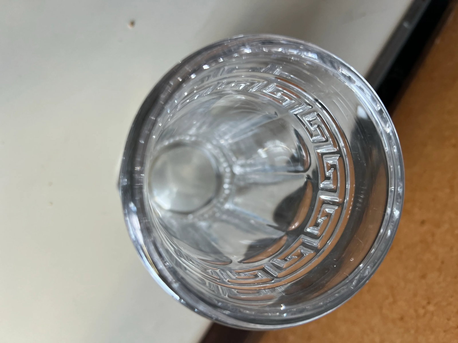 1912 Crystal Glass Grecian Border Greek Key Vase by Heisey - 6