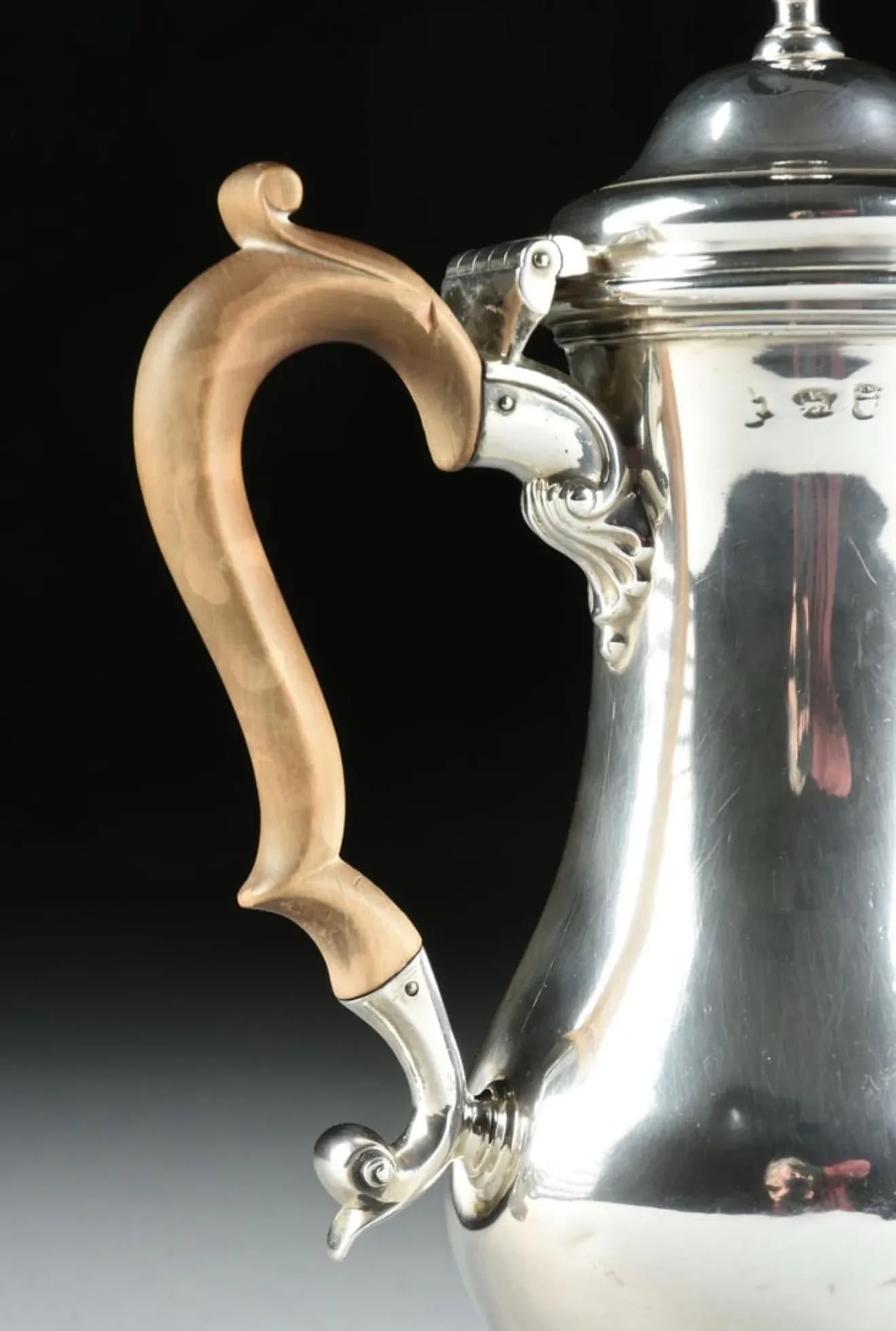 1763 Georgian English Sterling Coffee Pot - 11