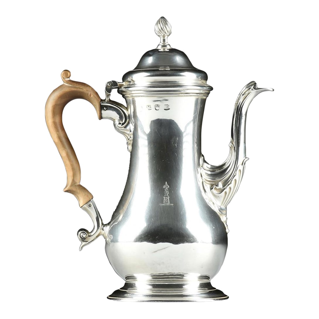 1763 Georgian English Sterling Coffee Pot (1 of 12)