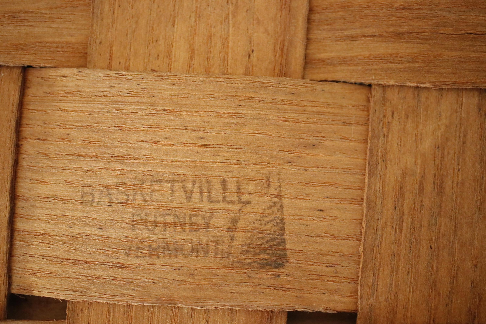 Antique White Oak Large Gathering Basket Handcrafted in Vermont by Basketville - 12