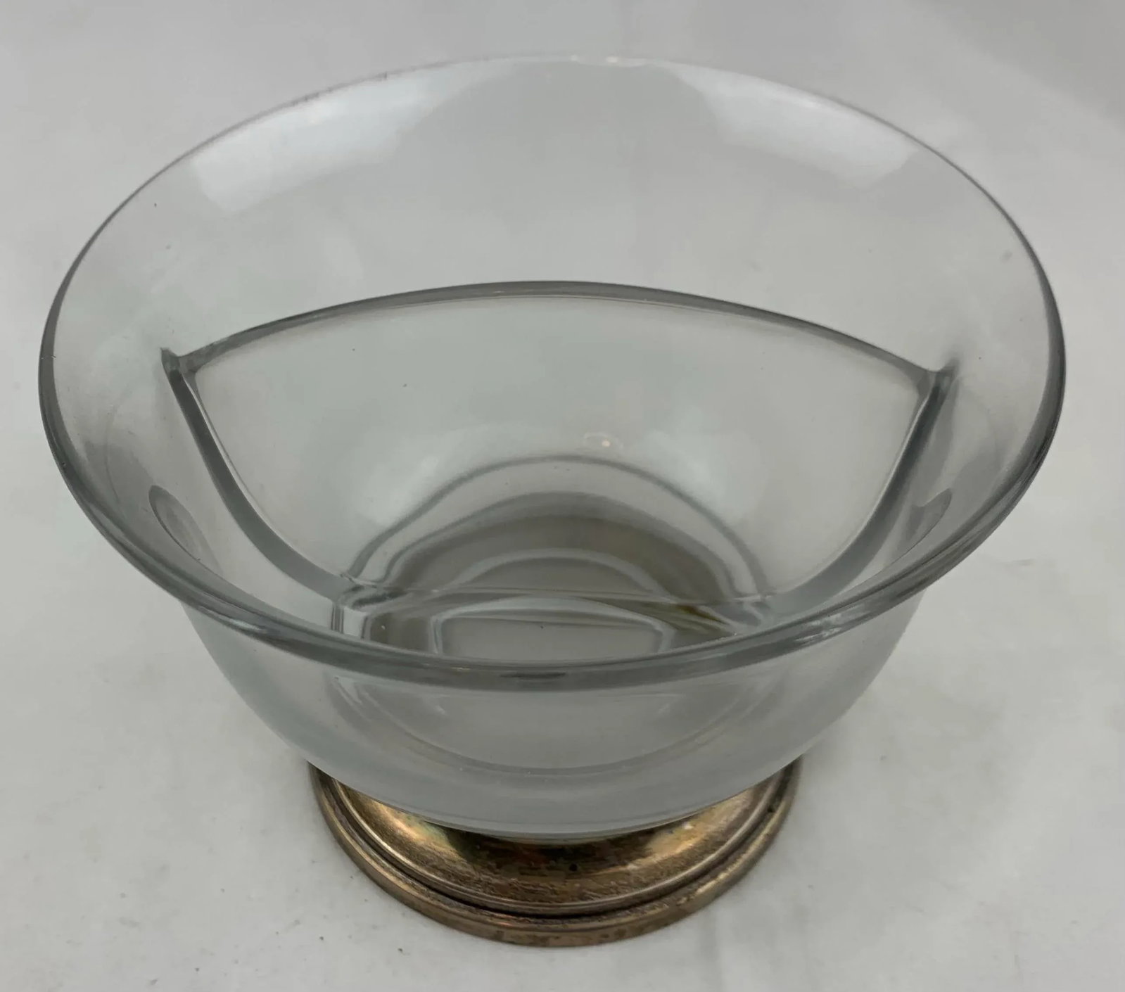 1950s Vintage Crystal and Sterling Base Bowl - 7