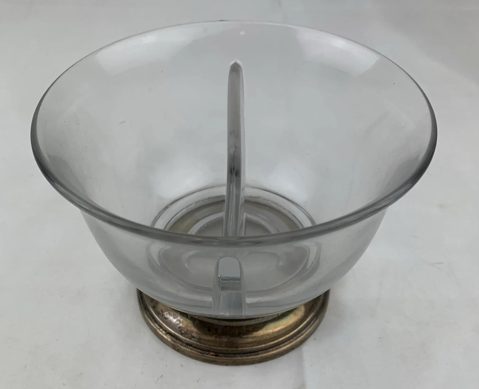 1950s Vintage Crystal and Sterling Base Bowl - 8