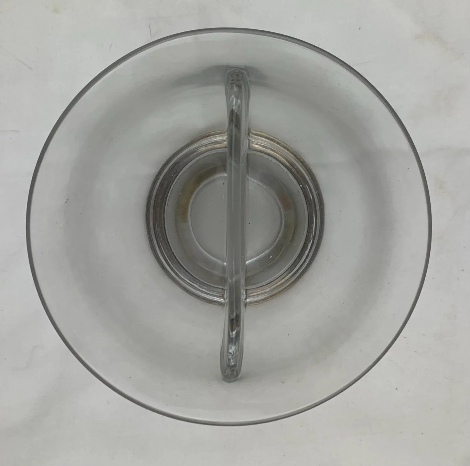 1950s Vintage Crystal and Sterling Base Bowl - 9