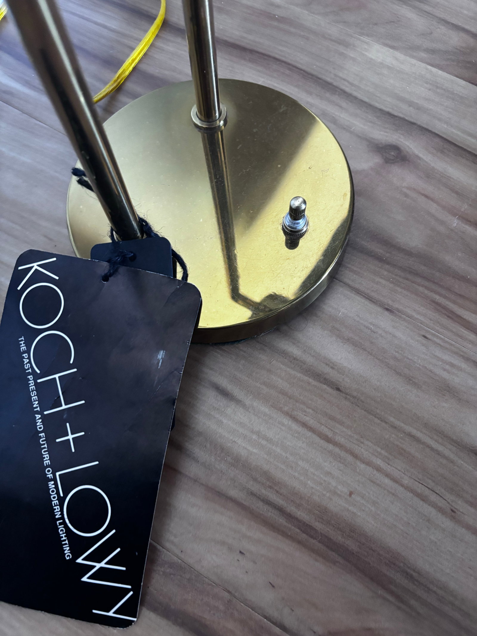 1960s Koch & Lowy Double Arm Brass Desk Lamp - 2