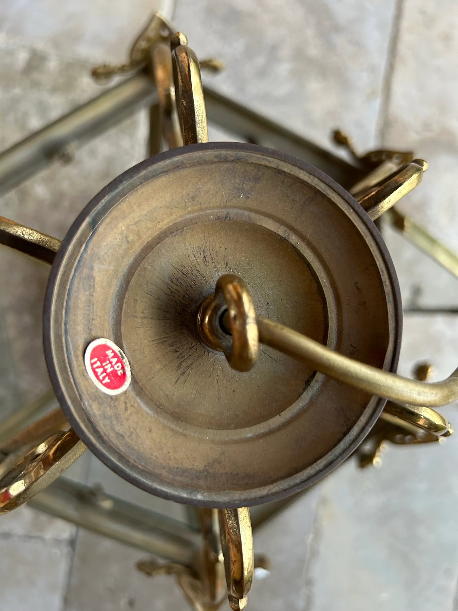 Early 20th Century Tuscan Style Cage Pendant - 11