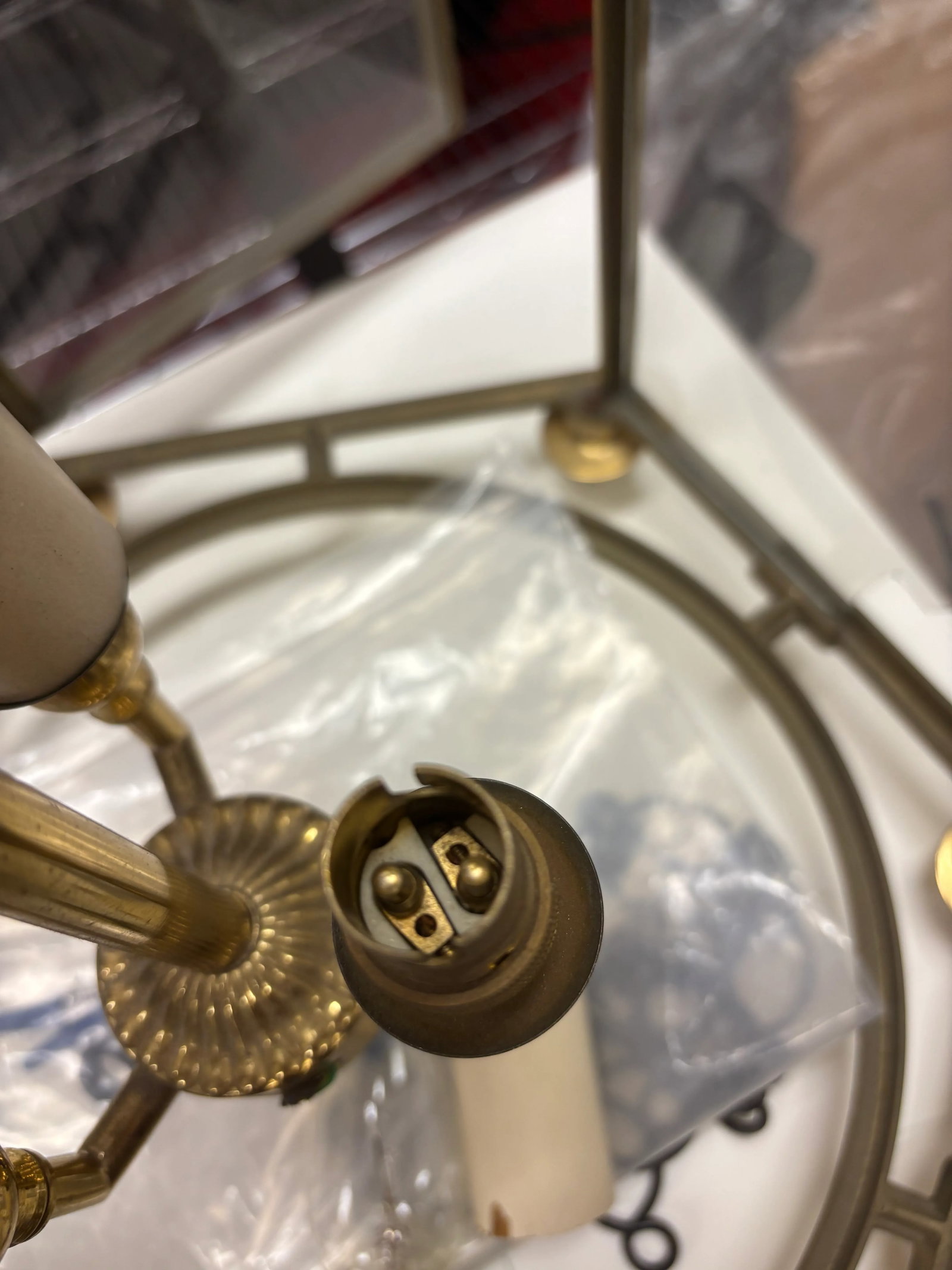 Early 20th Century Tuscan Style Cage Pendant - 5