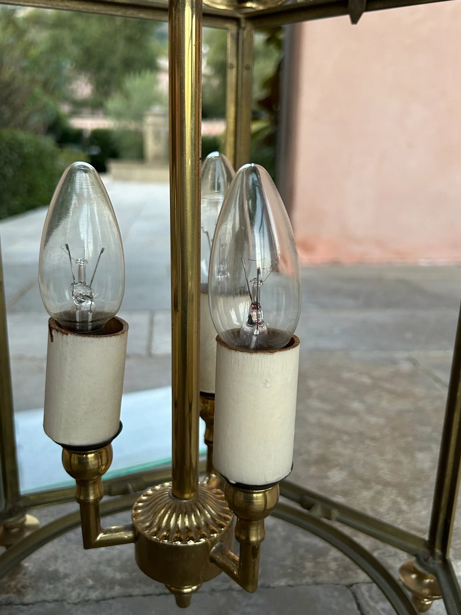 Early 20th Century Tuscan Style Cage Pendant - 6
