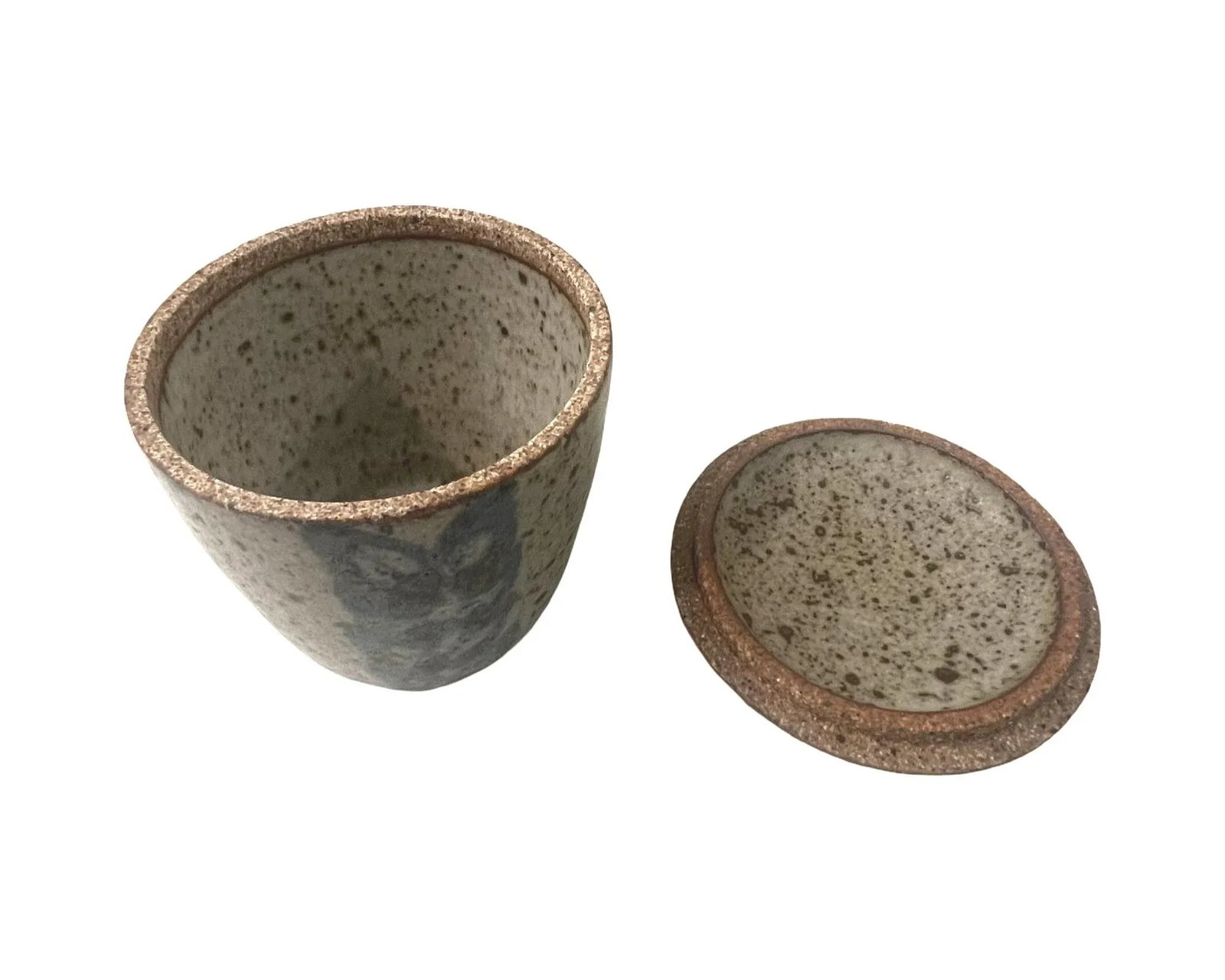 Mid Century Modern James and Nan McKinnell Pottery Lidded Jar Ceramic Studio Pottery - 2