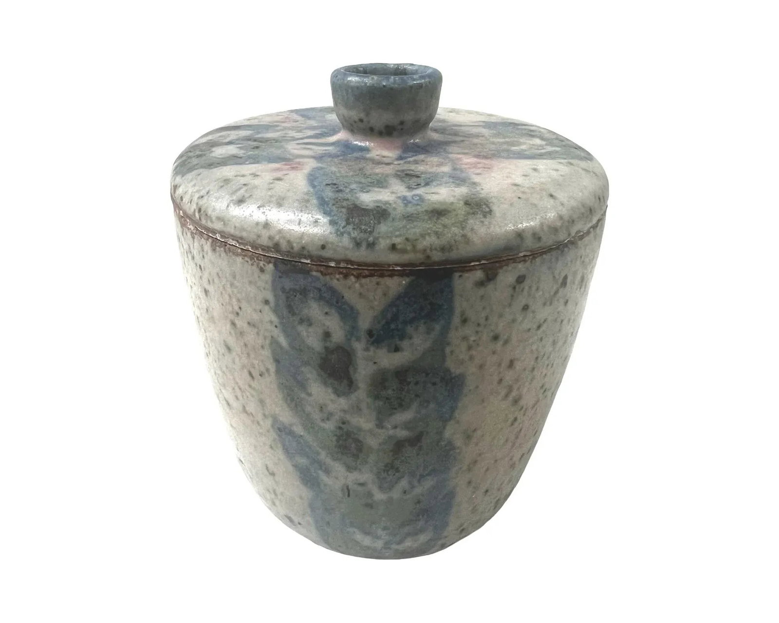 Mid Century Modern James and Nan McKinnell Pottery Lidded Jar Ceramic Studio Pottery - 5