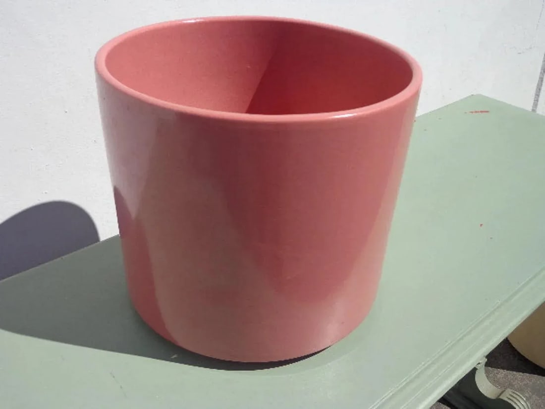 Mid Century Gainey Style Ceramic Vase Planter - 5