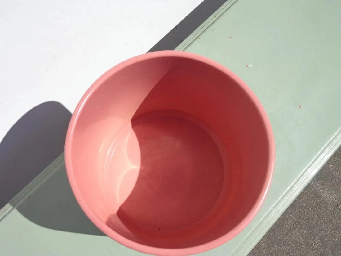 Mid Century Gainey Style Ceramic Vase Planter - 6