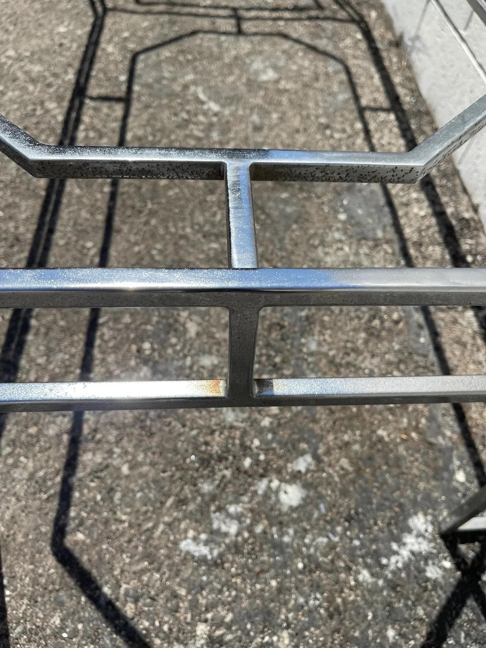 Vintage Chrome Geometric Coffee Table - 8