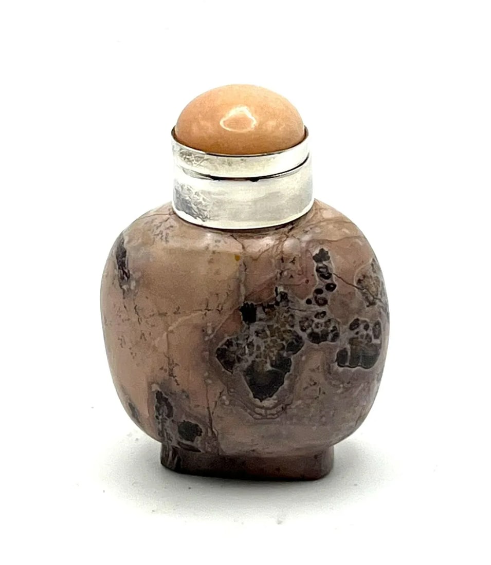 Vintage Dendritic Jasper Snuff Bottle - 4