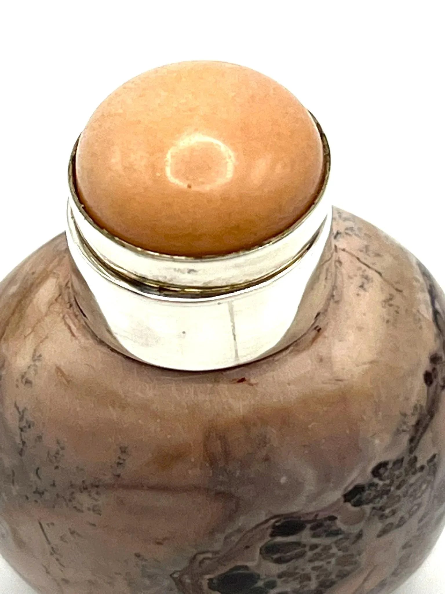 Vintage Dendritic Jasper Snuff Bottle - 7