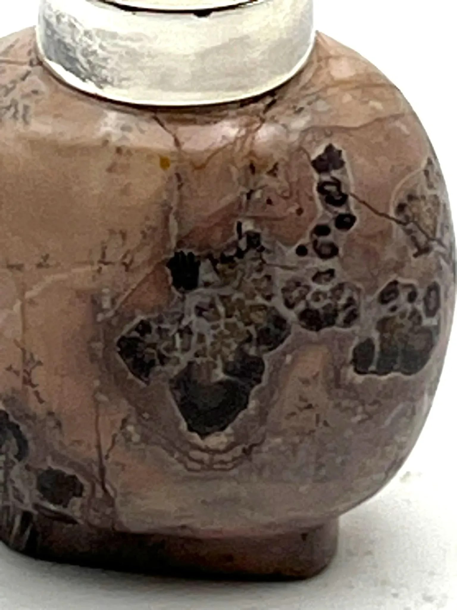 Vintage Dendritic Jasper Snuff Bottle - 9