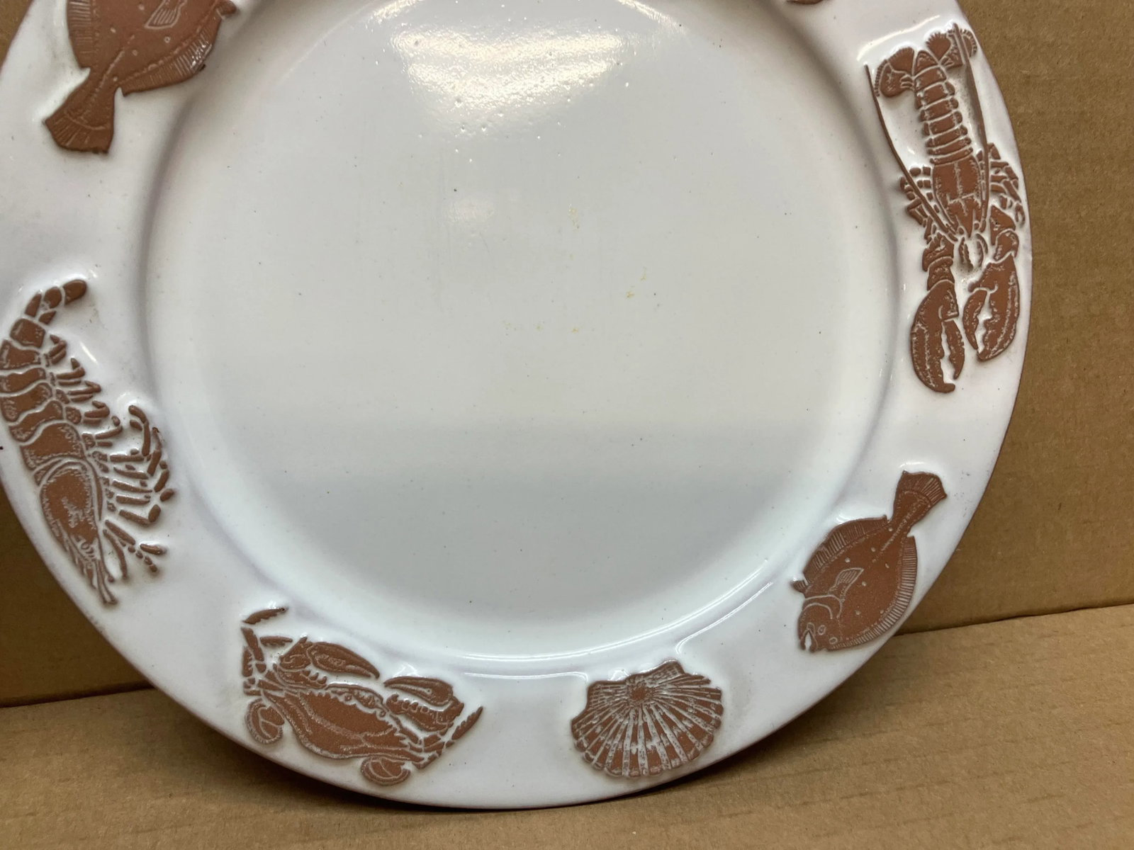 Late 20th Century Frankoma Seafood Salad Plates- Set of 2 - 4
