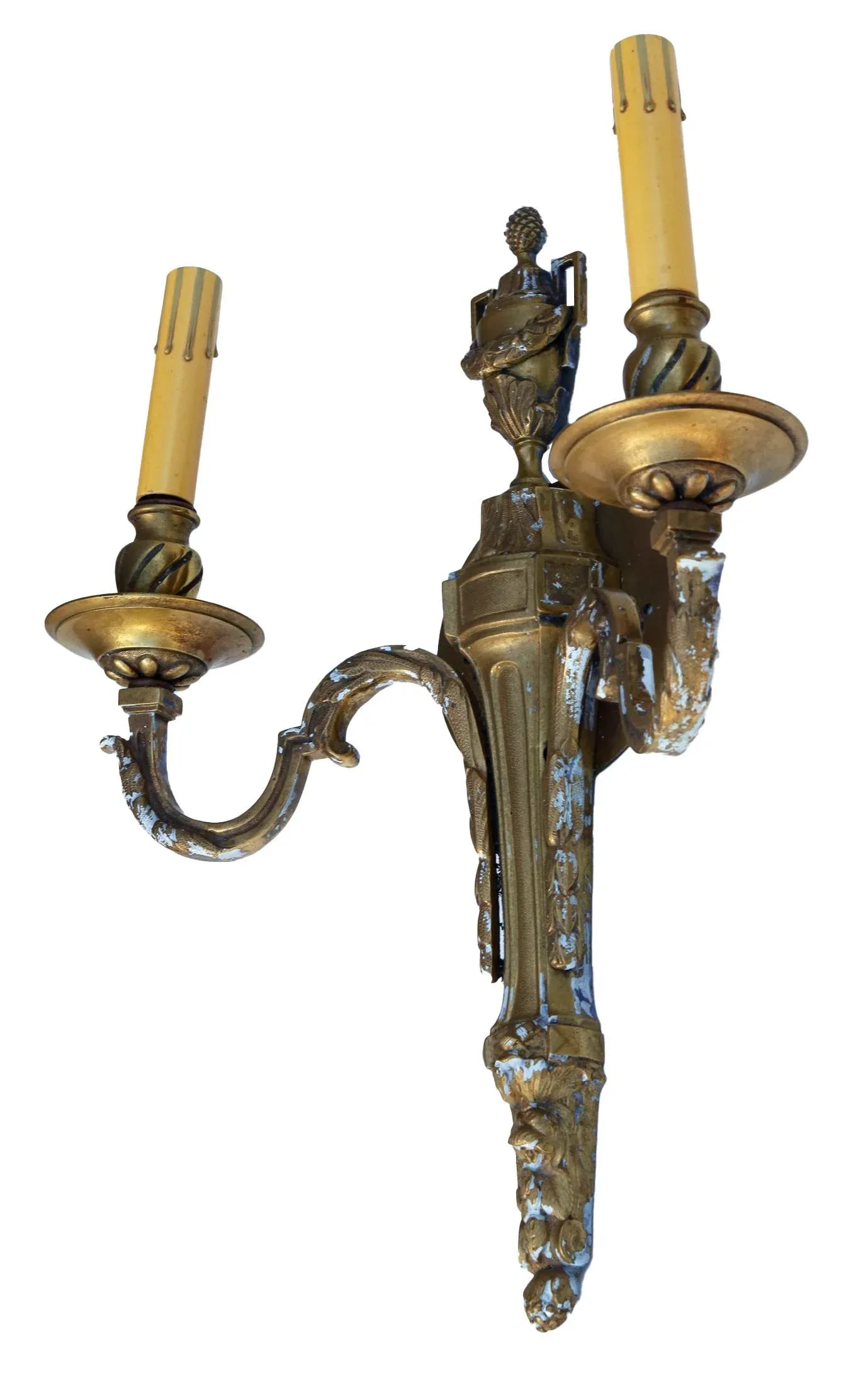 1920s French Art Deco Bronze Wall Sconce - 2