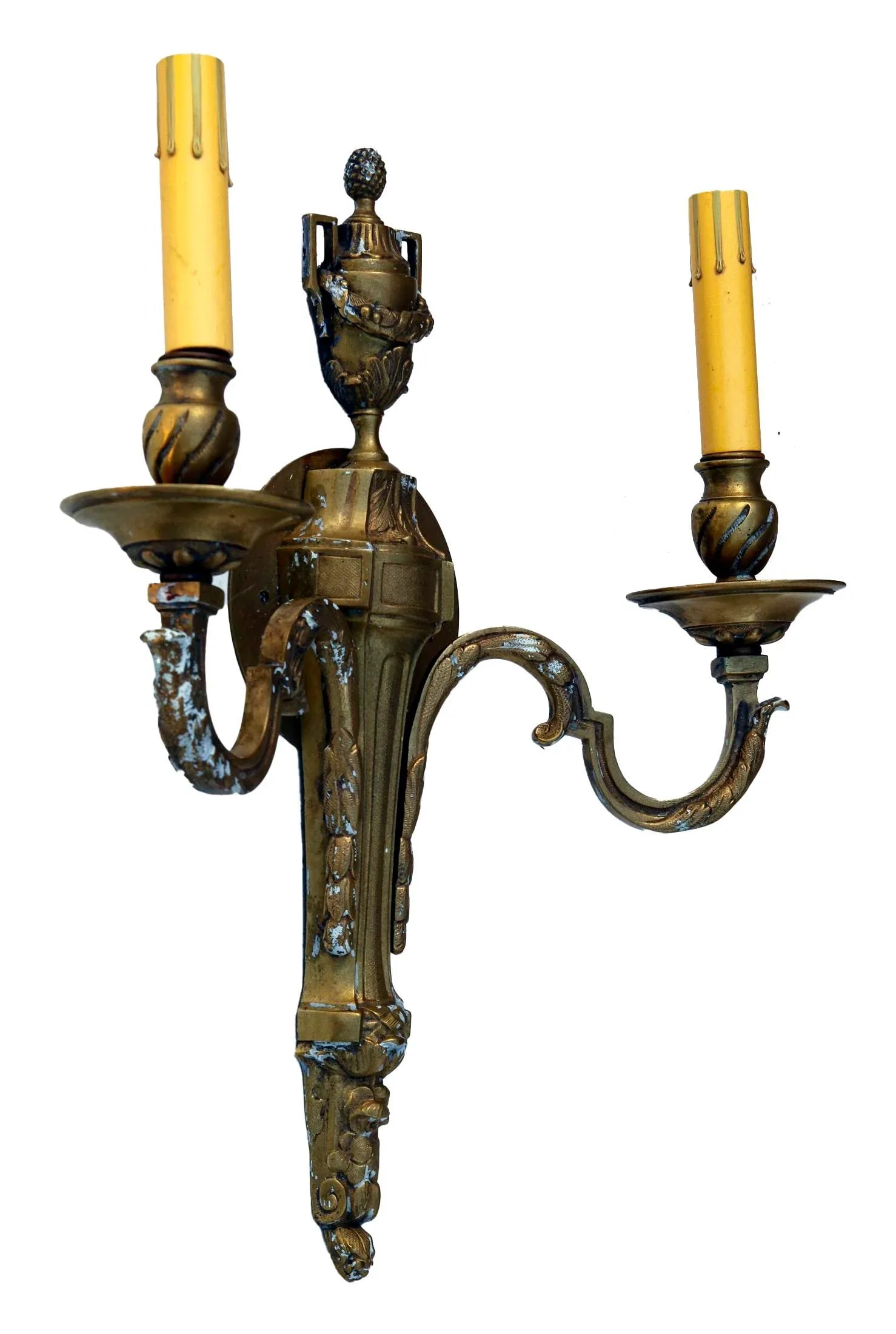 1920s French Art Deco Bronze Wall Sconce - 3