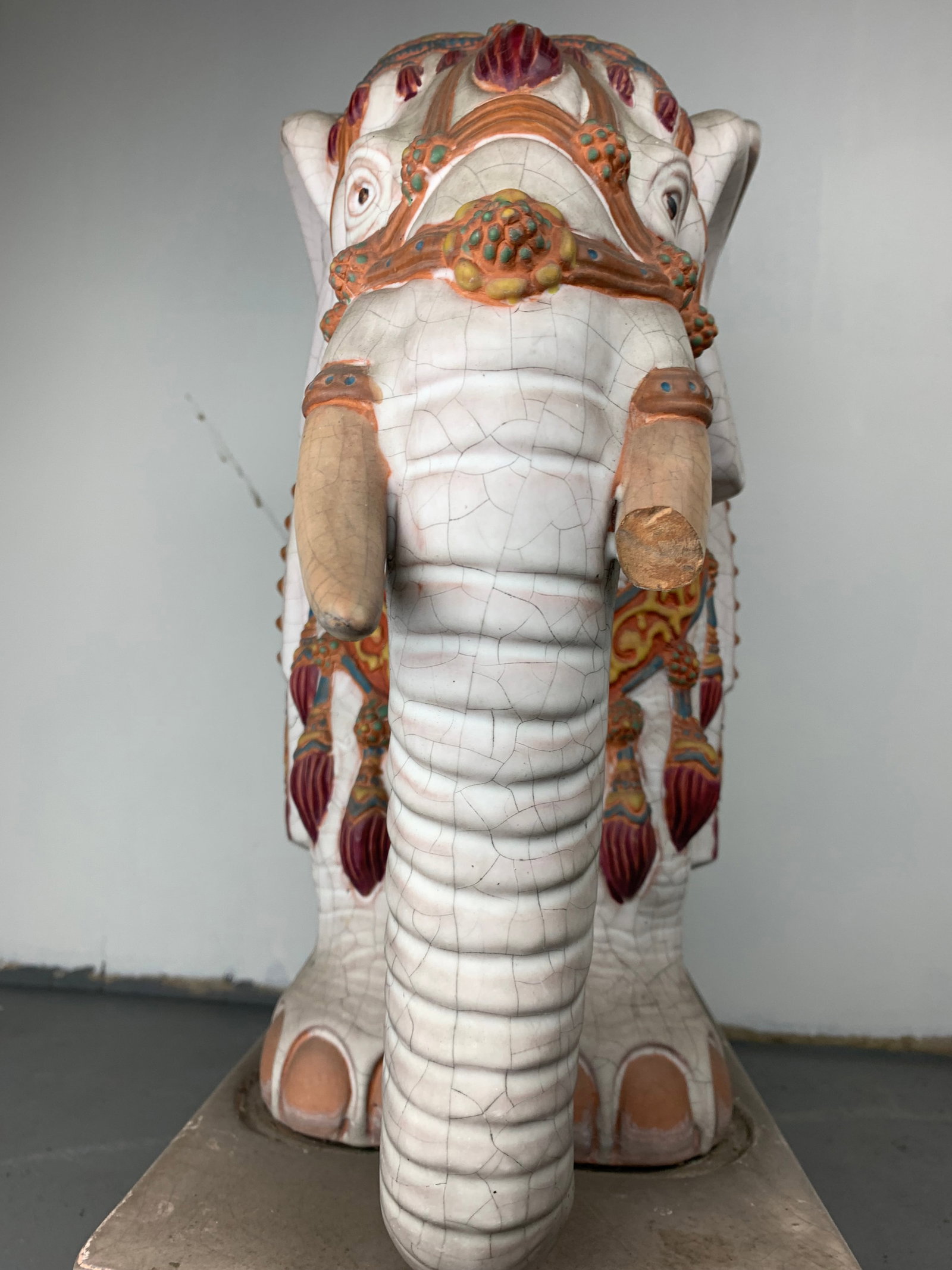 Vintage Chinese Elephant Garden Seat - 10