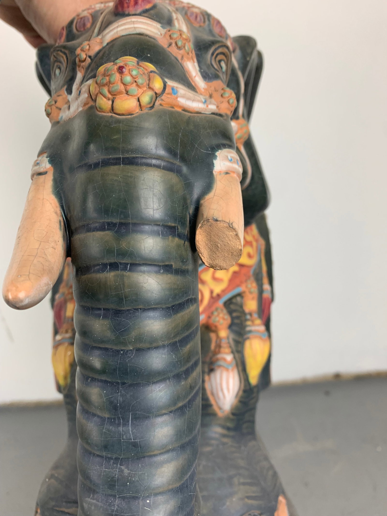 Vintage Chinese Elephant Garden Seat - 10