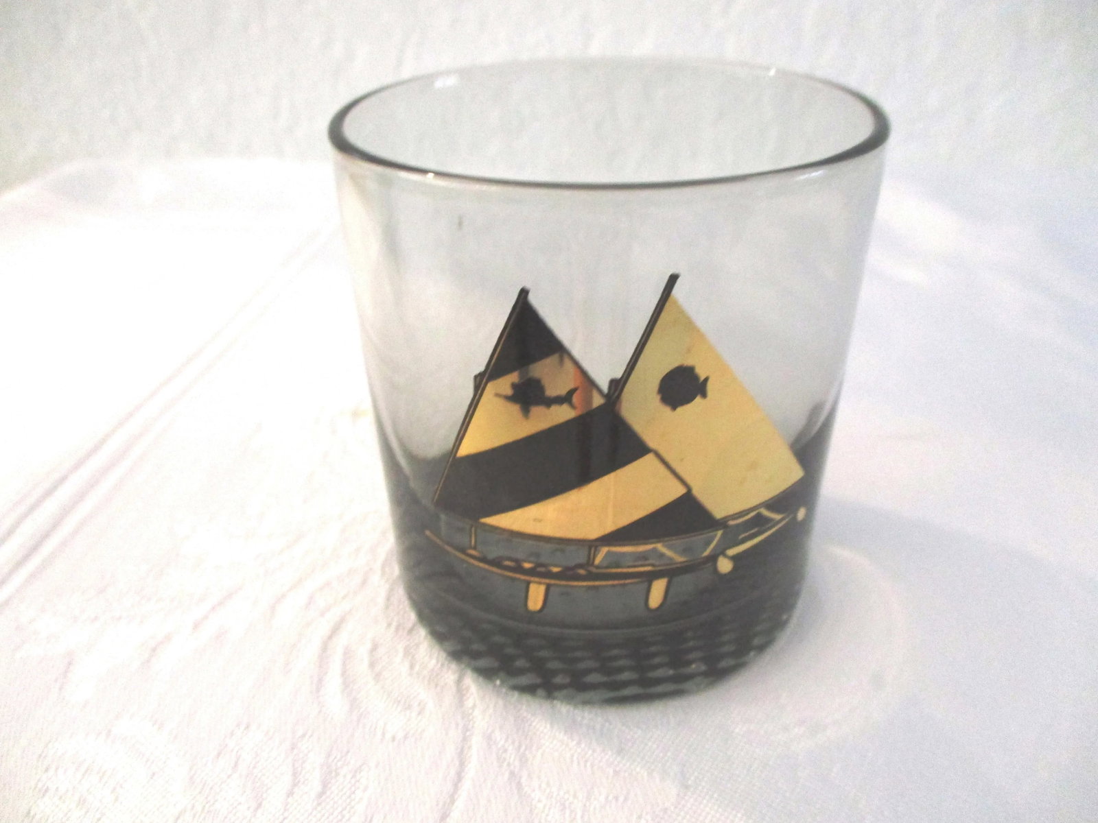 1970s Smoke Catamaran Lowball Glasses - Set of 6 - 2