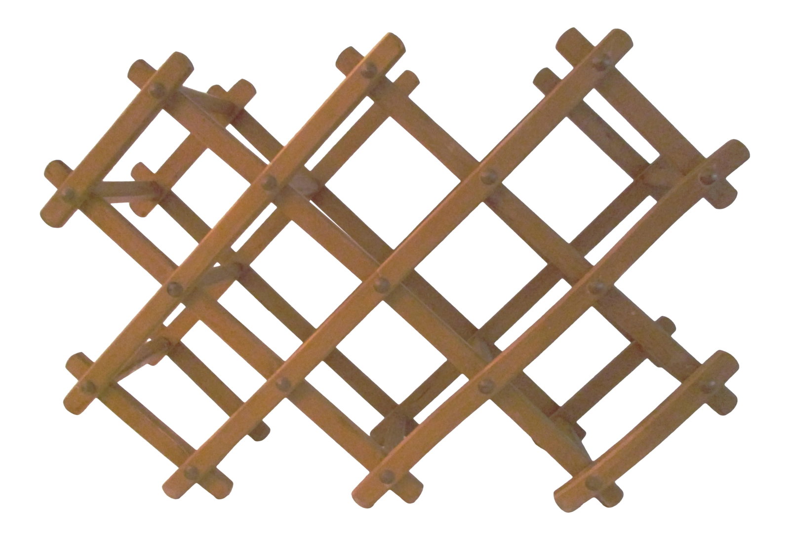 1970s Expanding Wood Wine Rack (1 of 7)