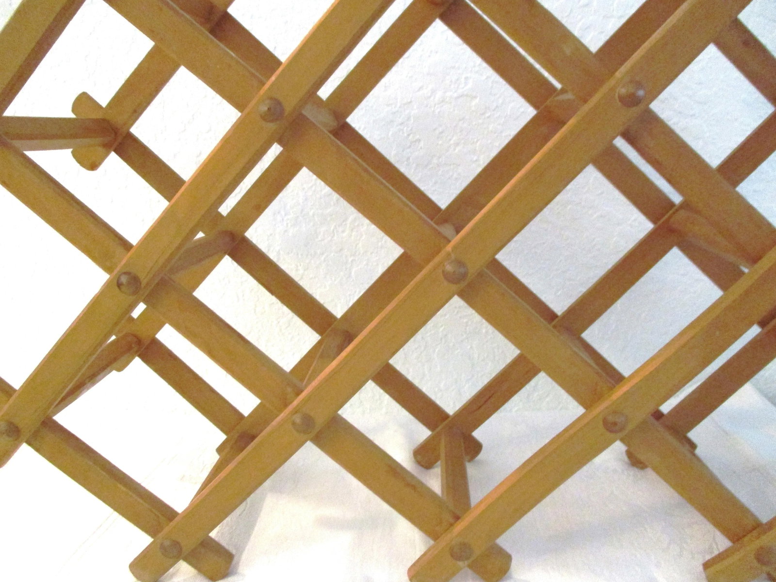 1970s Expanding Wood Wine Rack - 2
