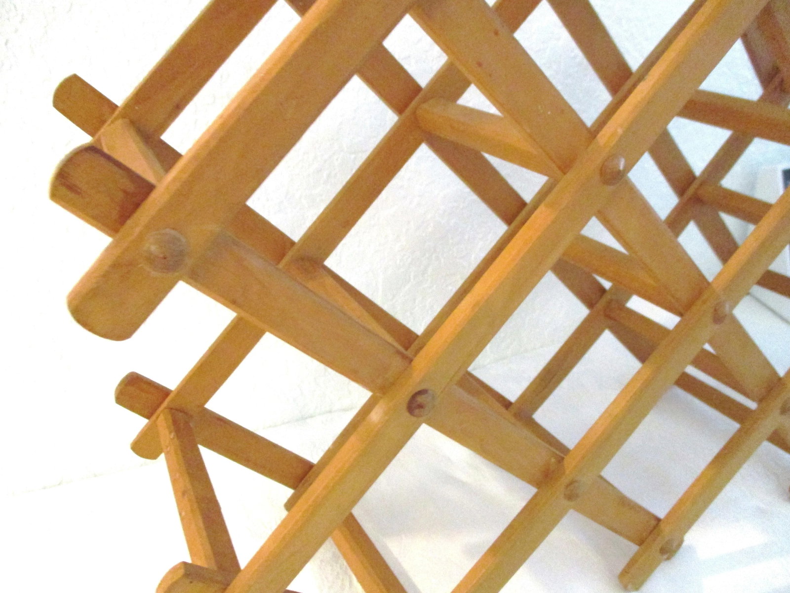 1970s Expanding Wood Wine Rack - 4