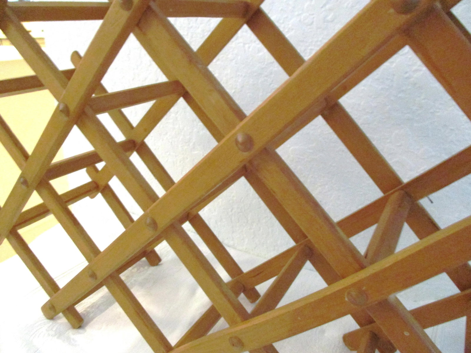 1970s Expanding Wood Wine Rack - 5