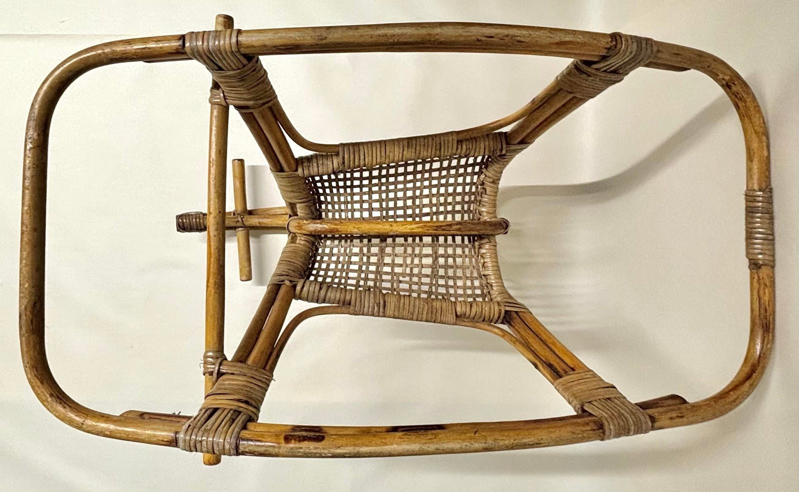 Vintage 1960's Franco Albino Rattan Rocking Horse - 5