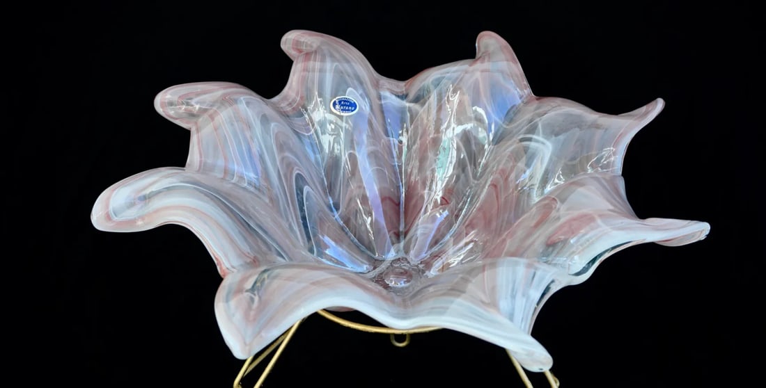 1960s Murano Glass Centerpiece Bowl - 10
